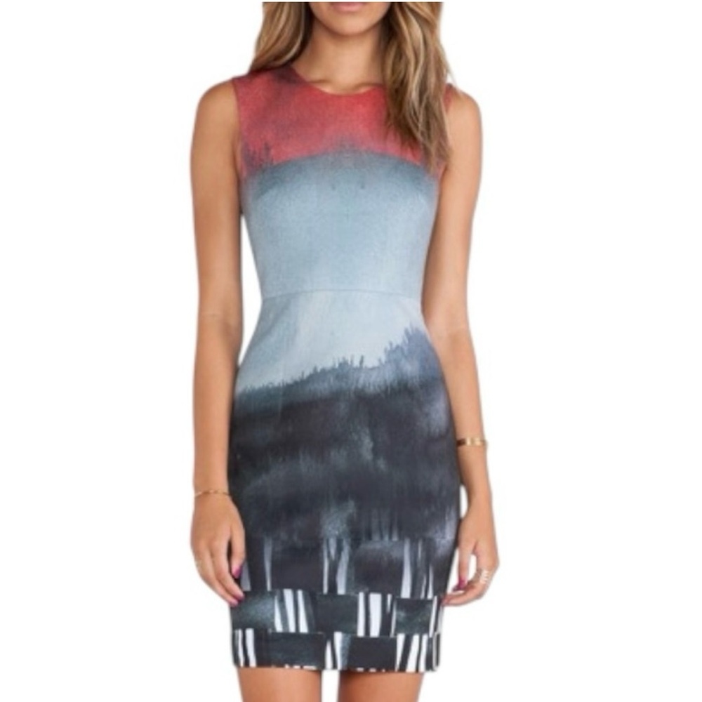 New w/ Tags Angelys Balek Breaking Dawn
Sheath Dress in Weave 3 Tones - Size 8